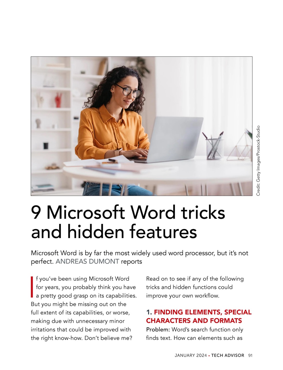 Tech Advisor Preview Pages