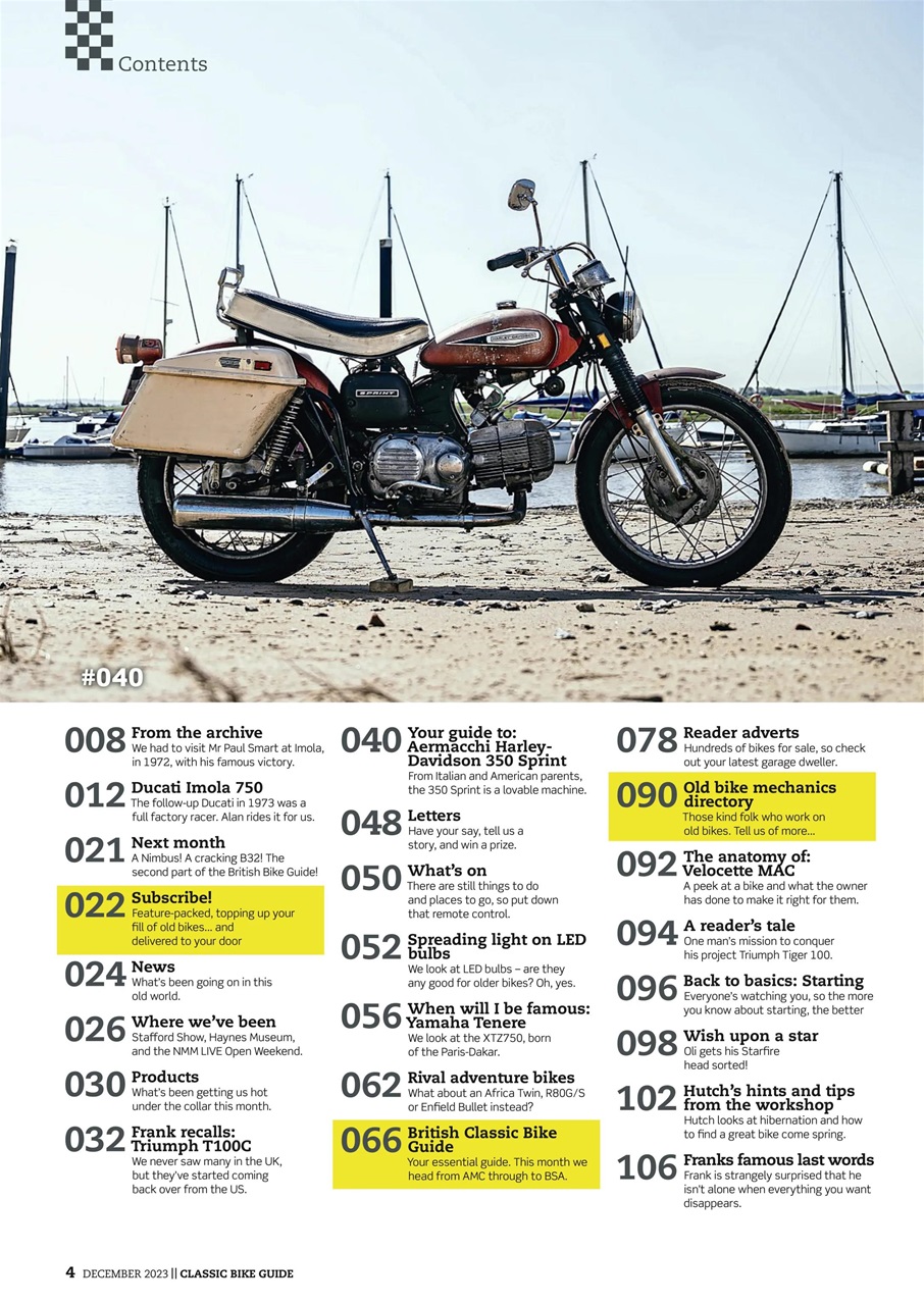 Classic Bike Guide Preview Pages