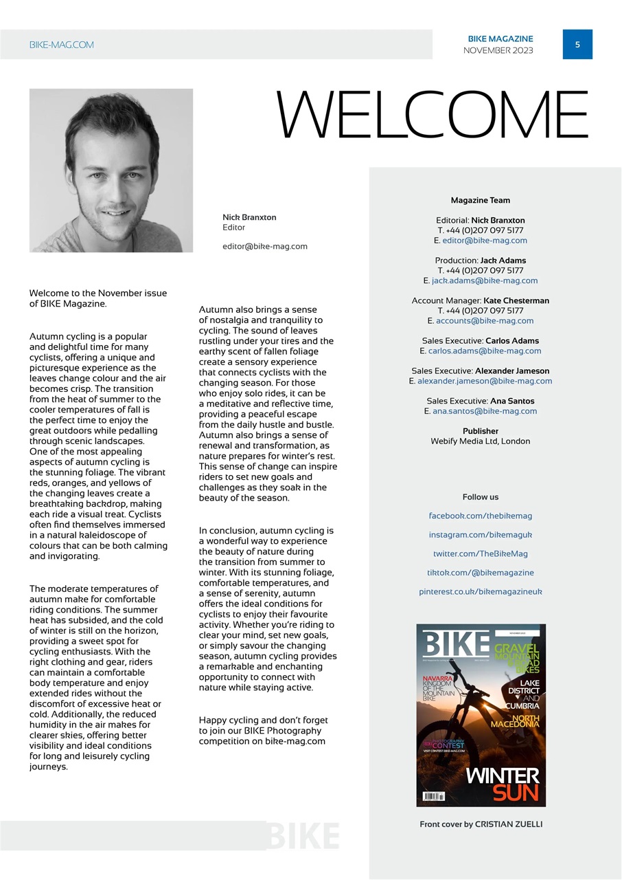 BIKE Magazine Preview Pages