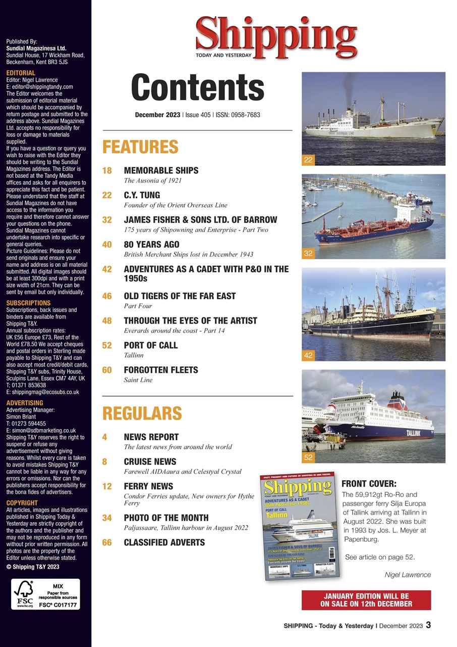 Shipping Today & Yesterday Preview Pages