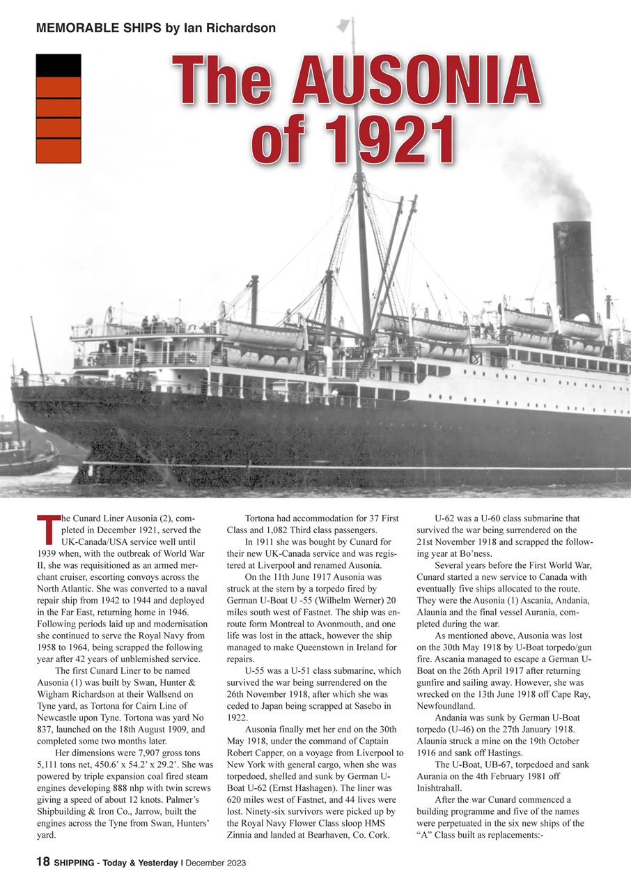 Shipping Today & Yesterday Preview Pages