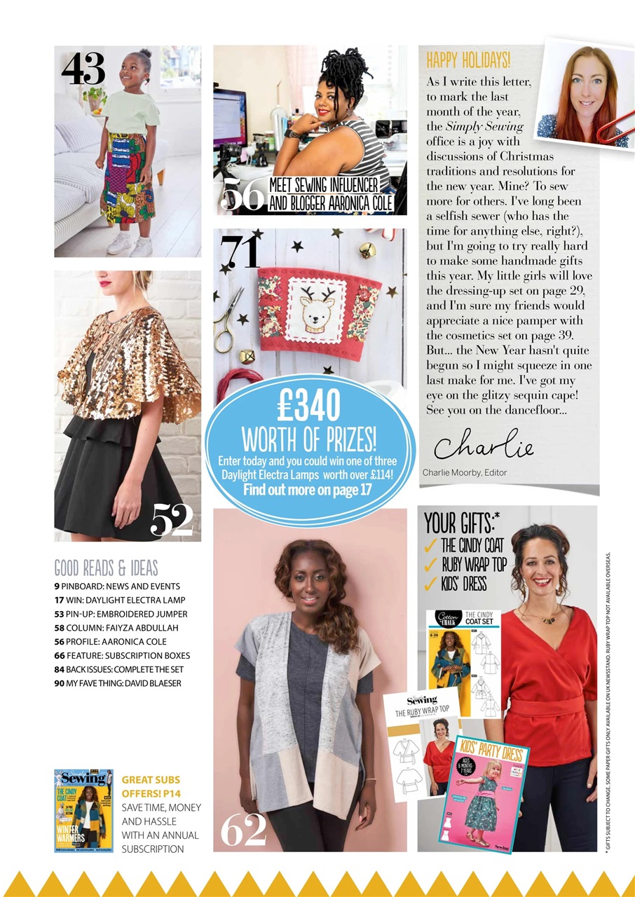 Simply Sewing Preview Pages