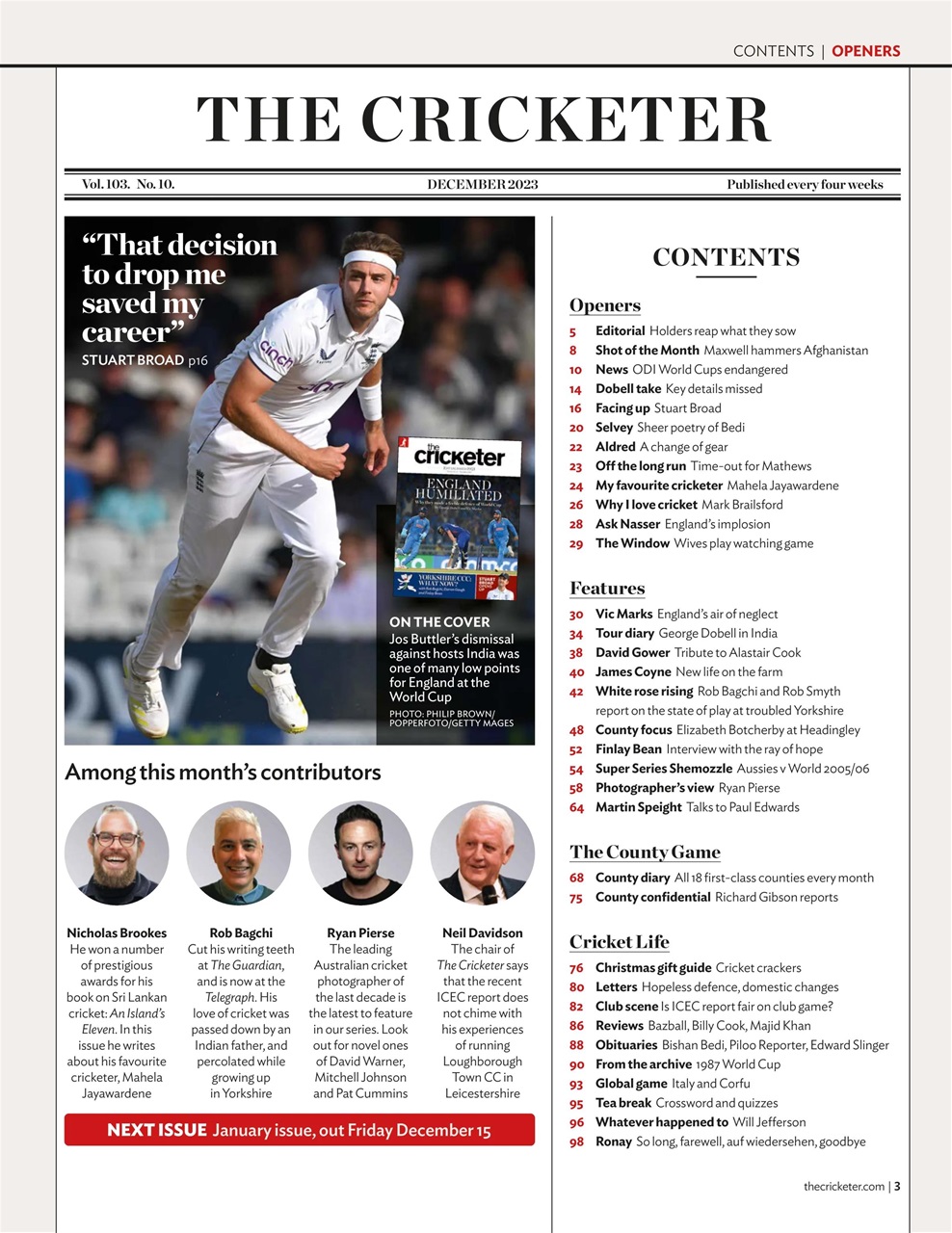 The Cricketer Magazine Preview Pages