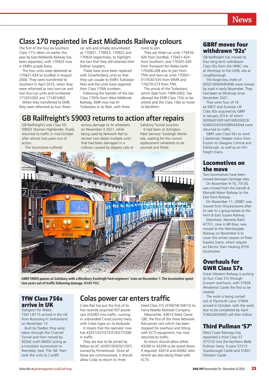 Rail Preview Pages