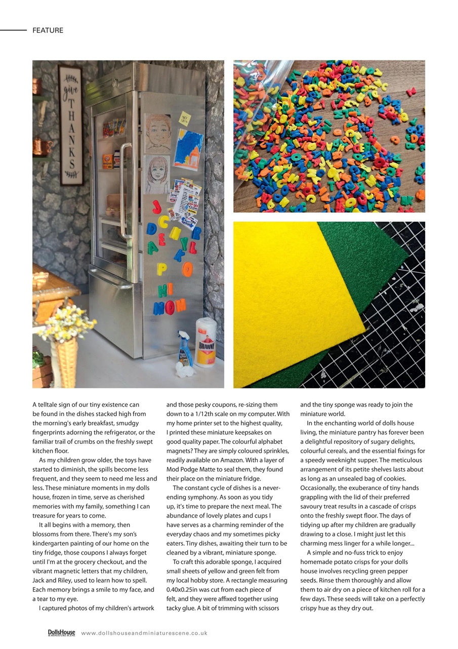 Dolls House and Miniature Scene Preview Pages