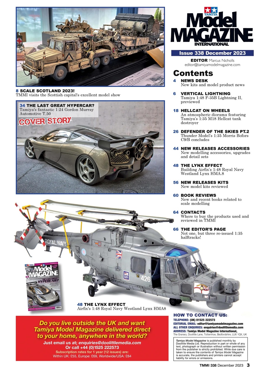 Tamiya Model Magazine Preview Pages