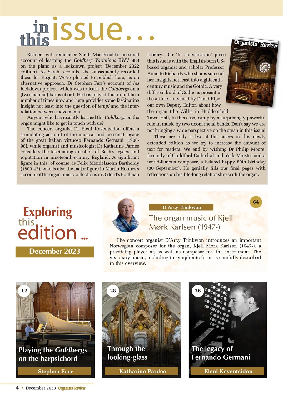 Organists' Review Preview Pages