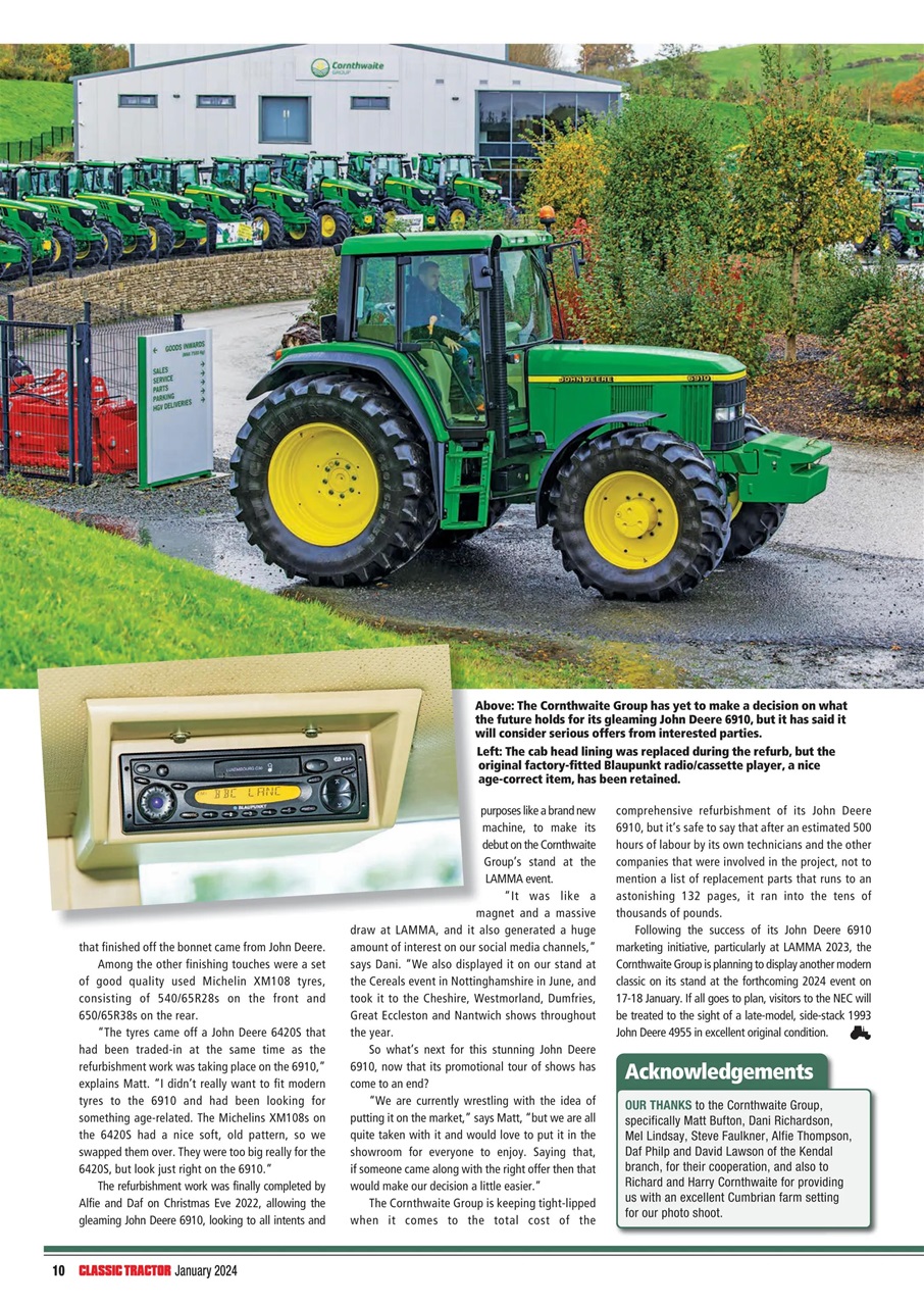 Classic Tractor Preview Pages