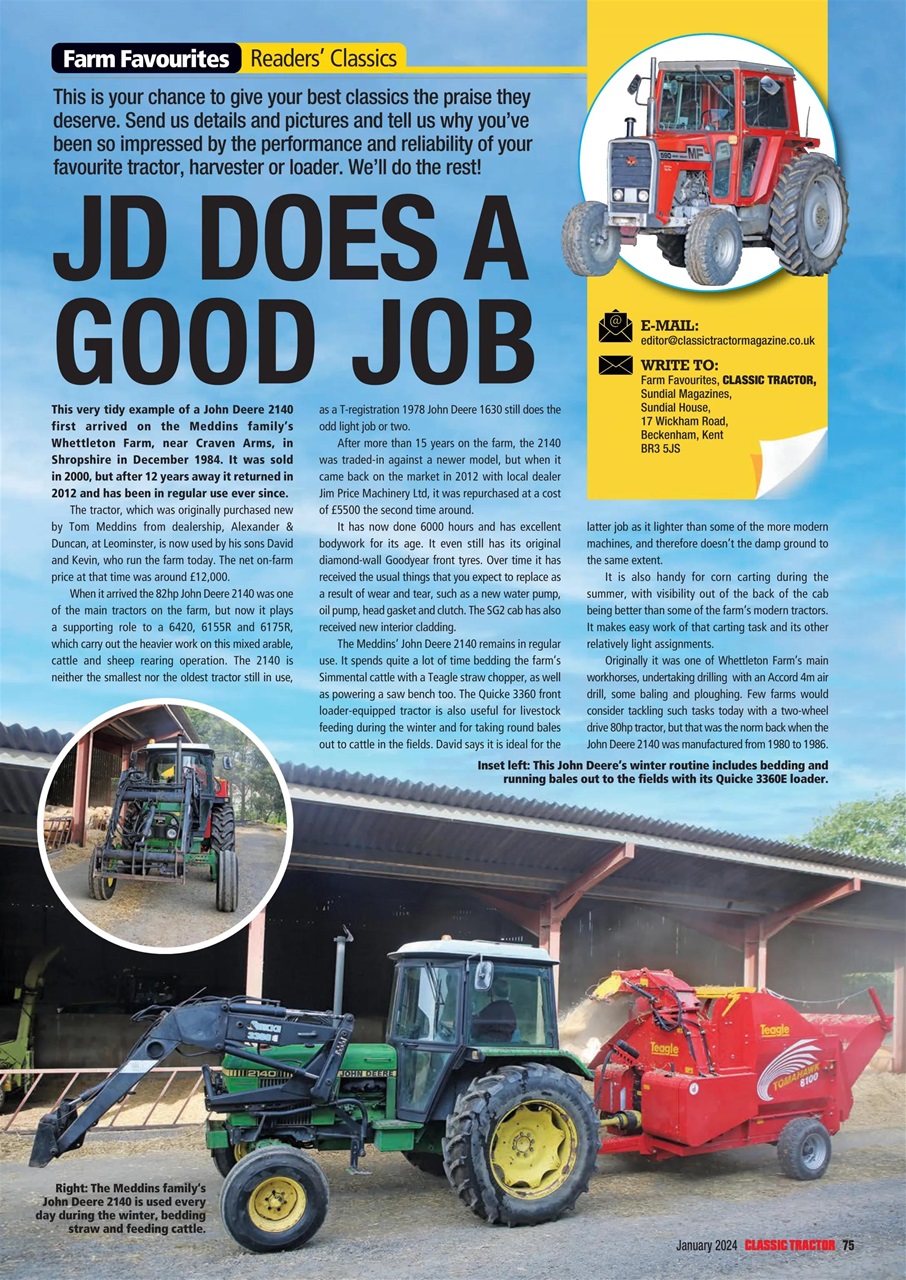 Classic Tractor Preview Pages