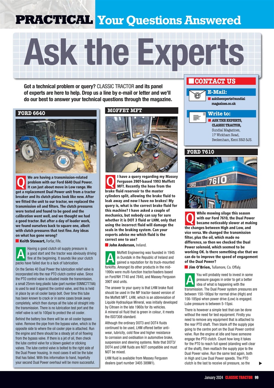 Classic Tractor Preview Pages