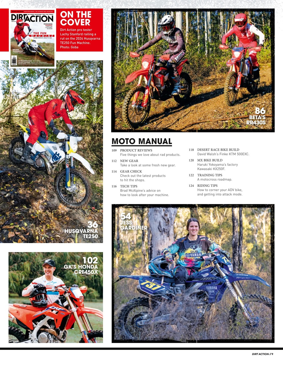 Dirt Action Preview Pages
