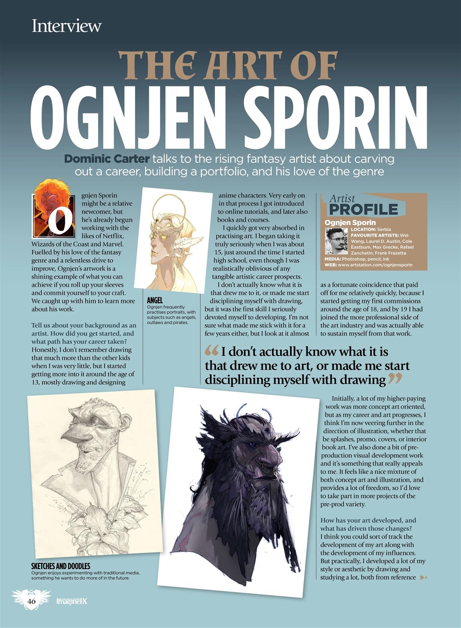 ImagineFX Preview Pages