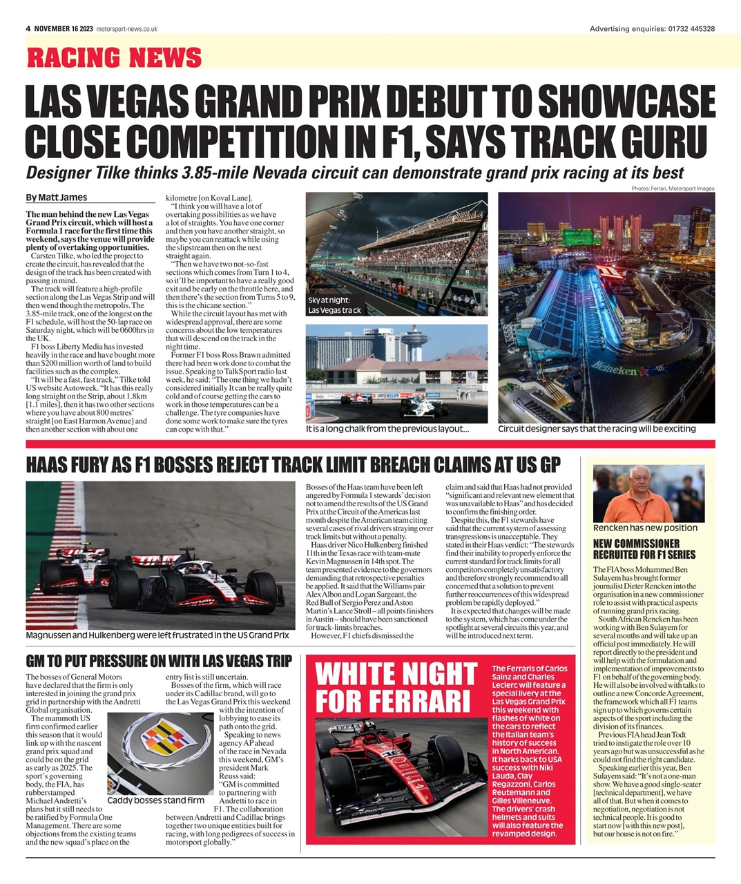 Motorsport News Preview Pages