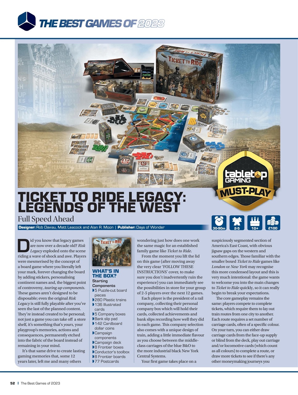 Tabletop Gaming Preview Pages