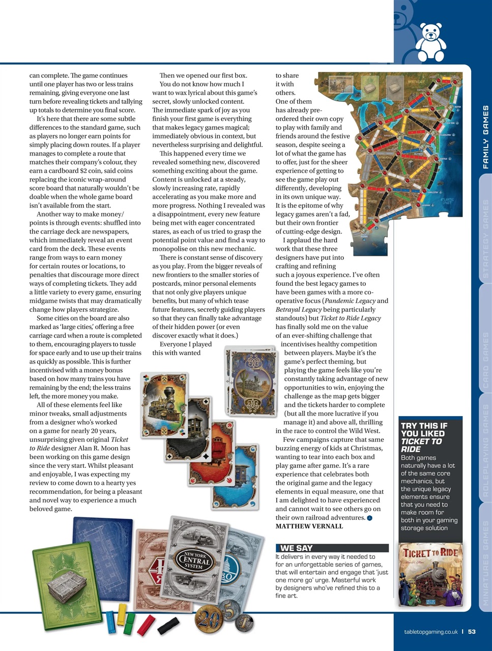 Tabletop Gaming Preview Pages