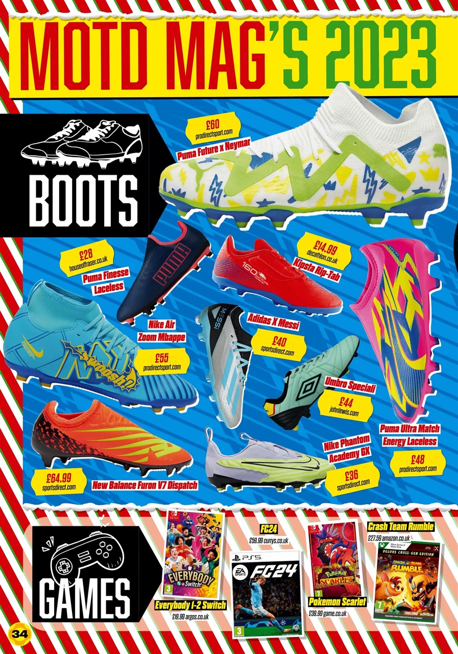 Match of the Day Preview Pages