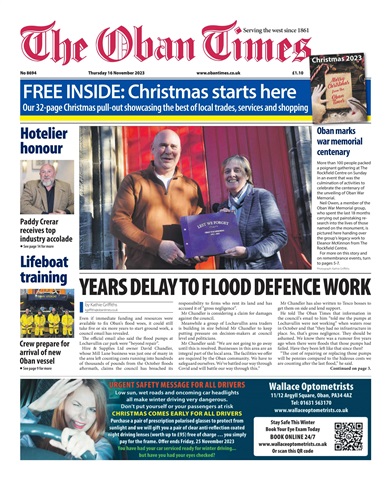 The Oban Times & Lochaber Times issue 16th November, 2023