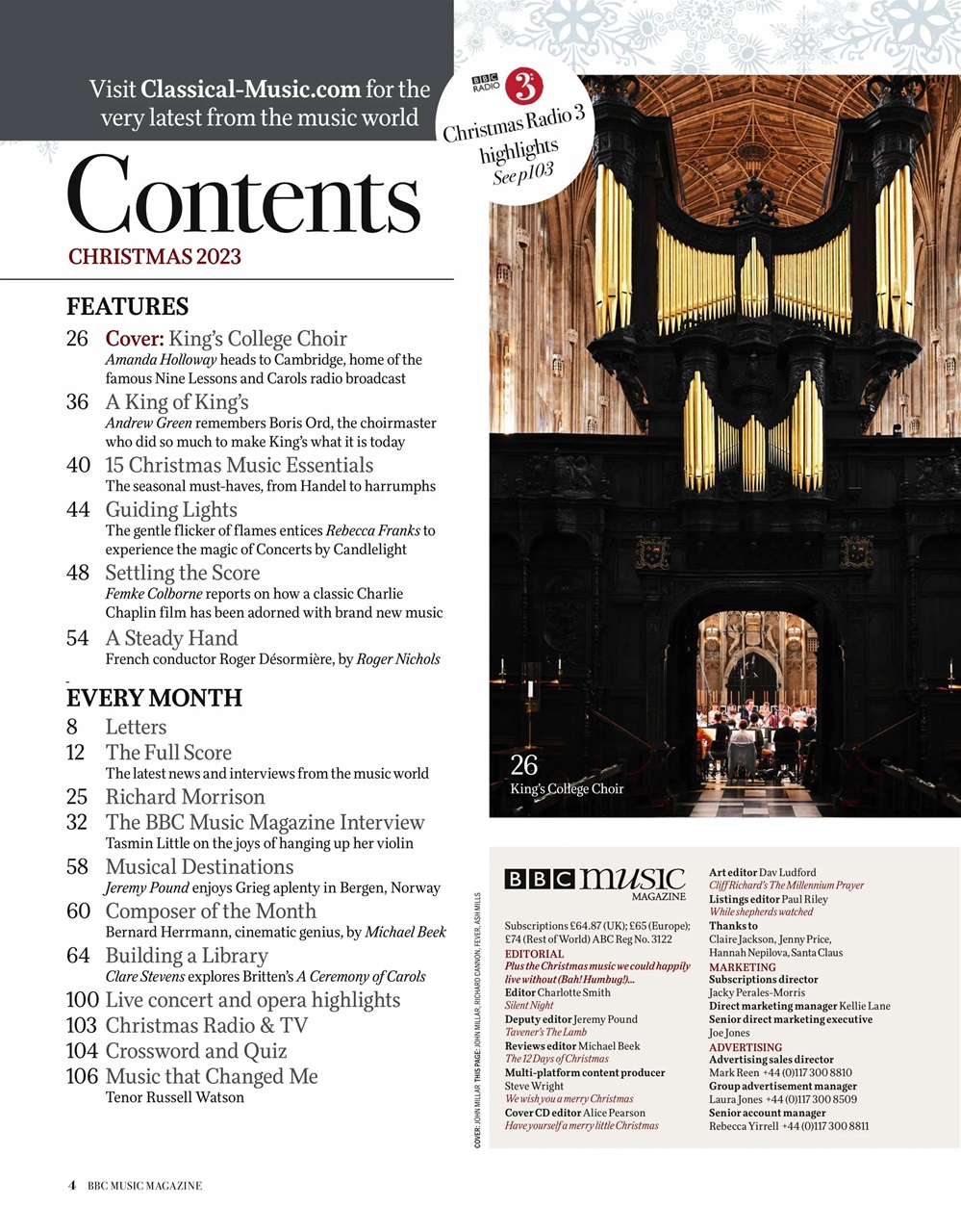 BBC Music Magazine Preview Pages