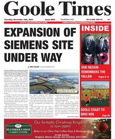 Goole Times issue November 16th 2023