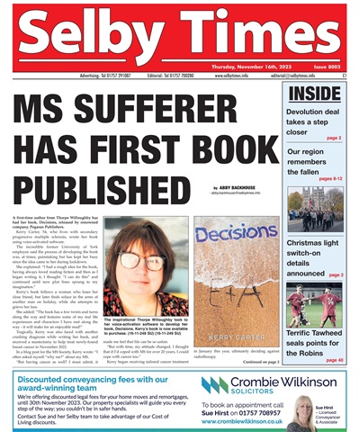 Selby Times issue November 16th 2023