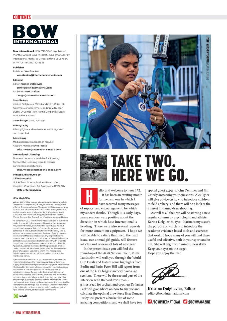 Bow International Preview Pages