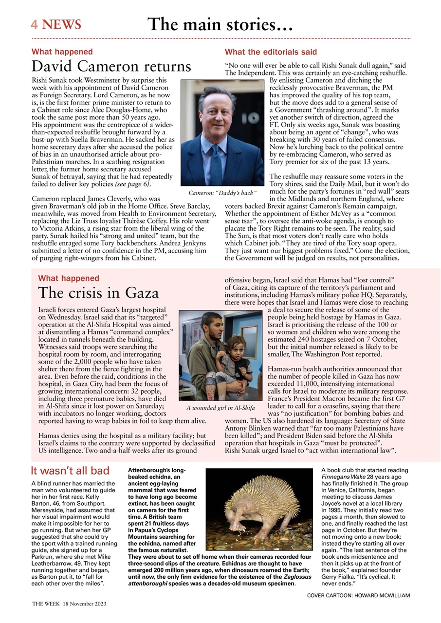 The Week Preview Pages