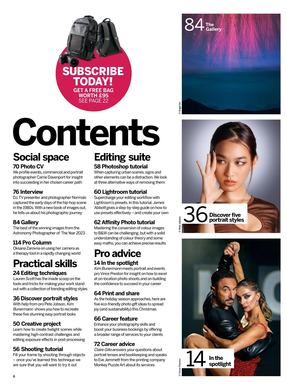 Digital Photographer Preview Pages