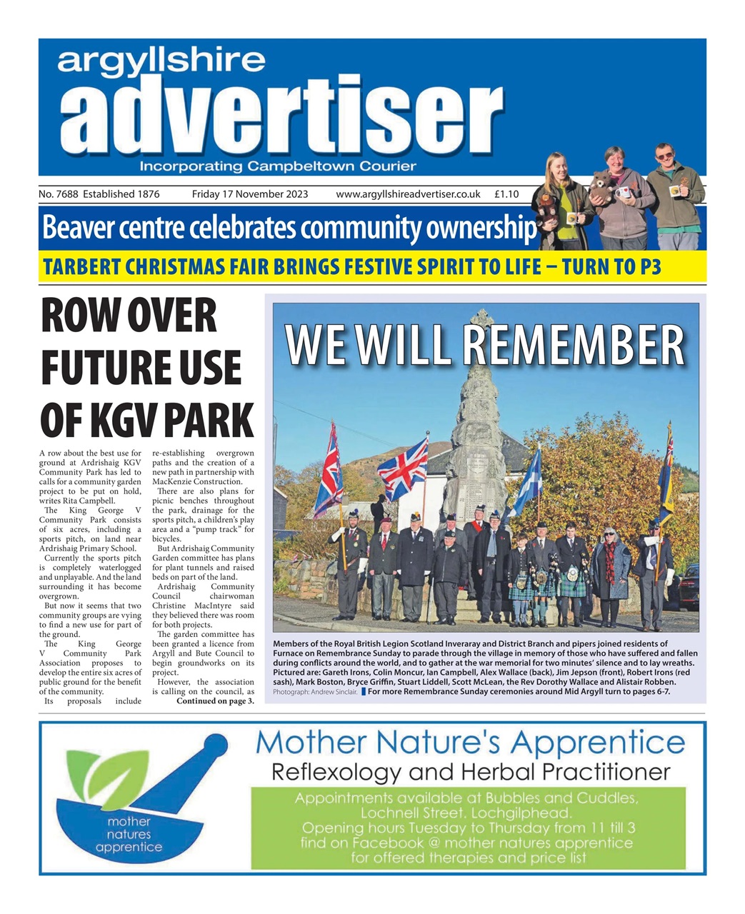 Argyllshire Advertiser Preview Pages