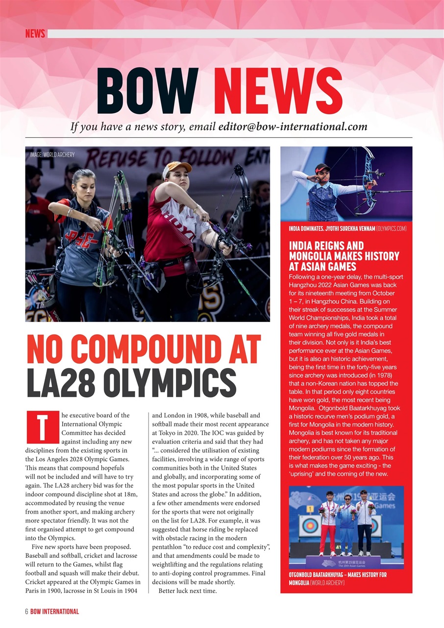 Bow International Preview Pages