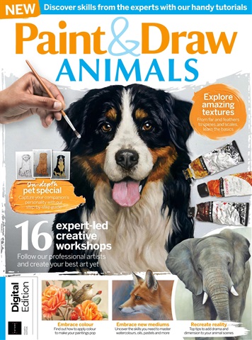 Creative Bookazine issue Paint & Draw: Animals Fourth Edition