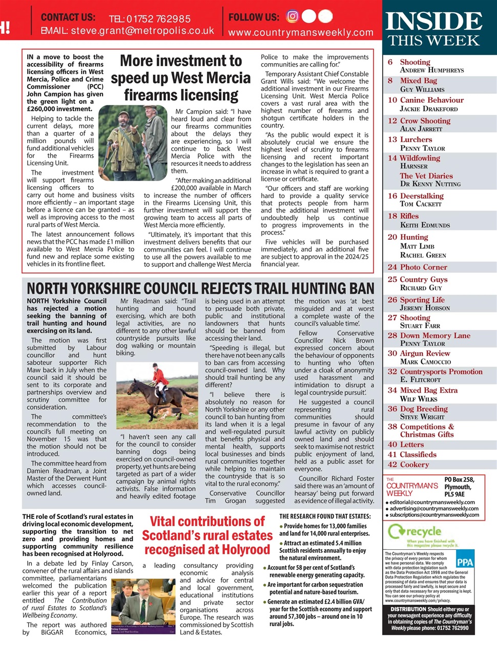 Countryman's Weekly Preview Pages
