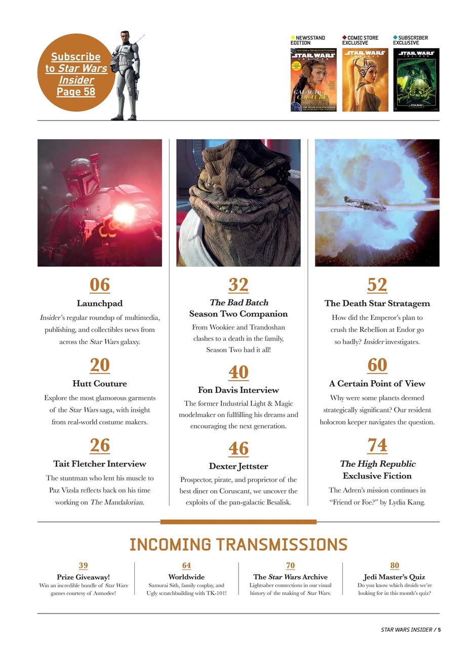 Star Wars Insider Preview Pages