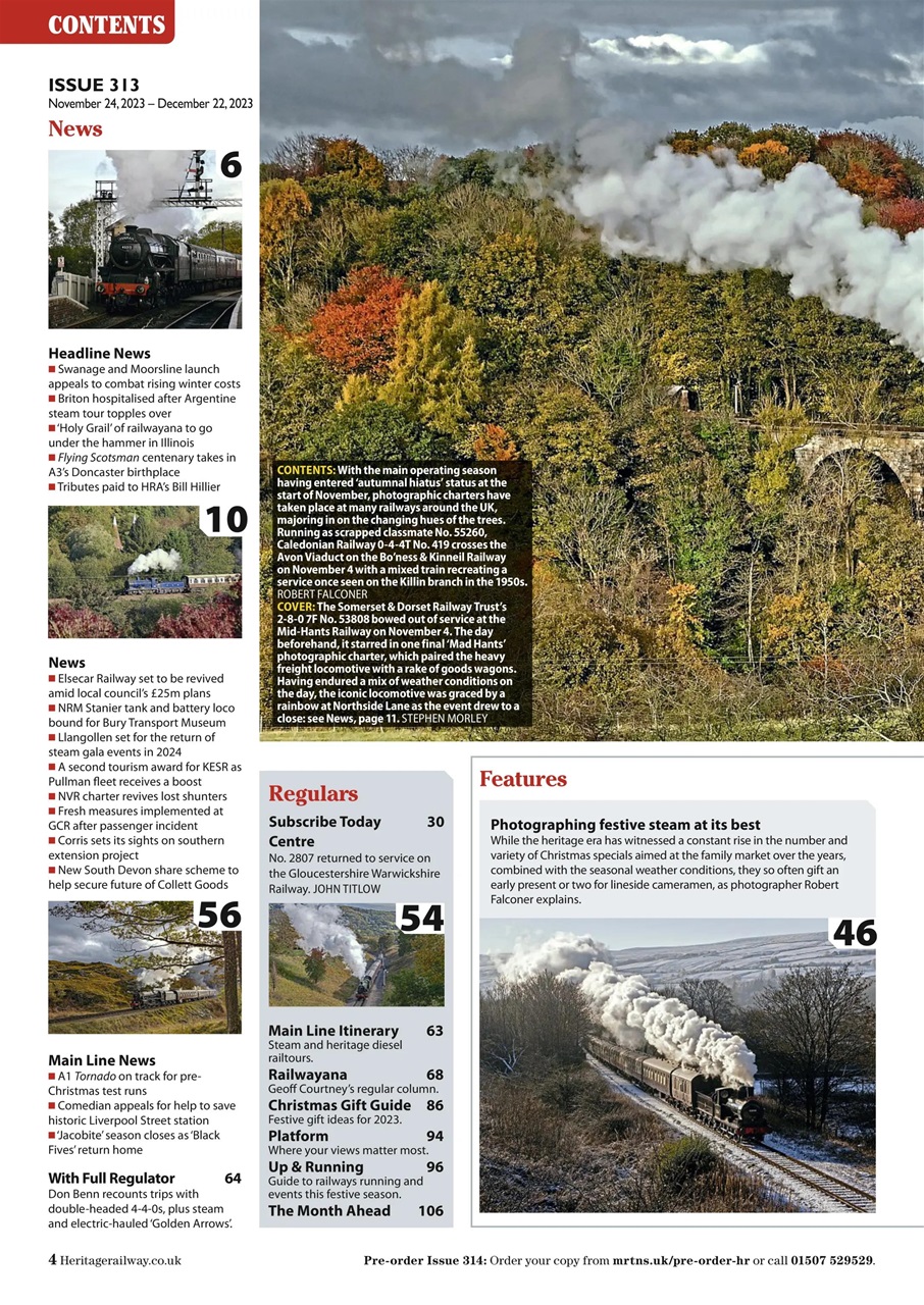 Heritage Railway Preview Pages