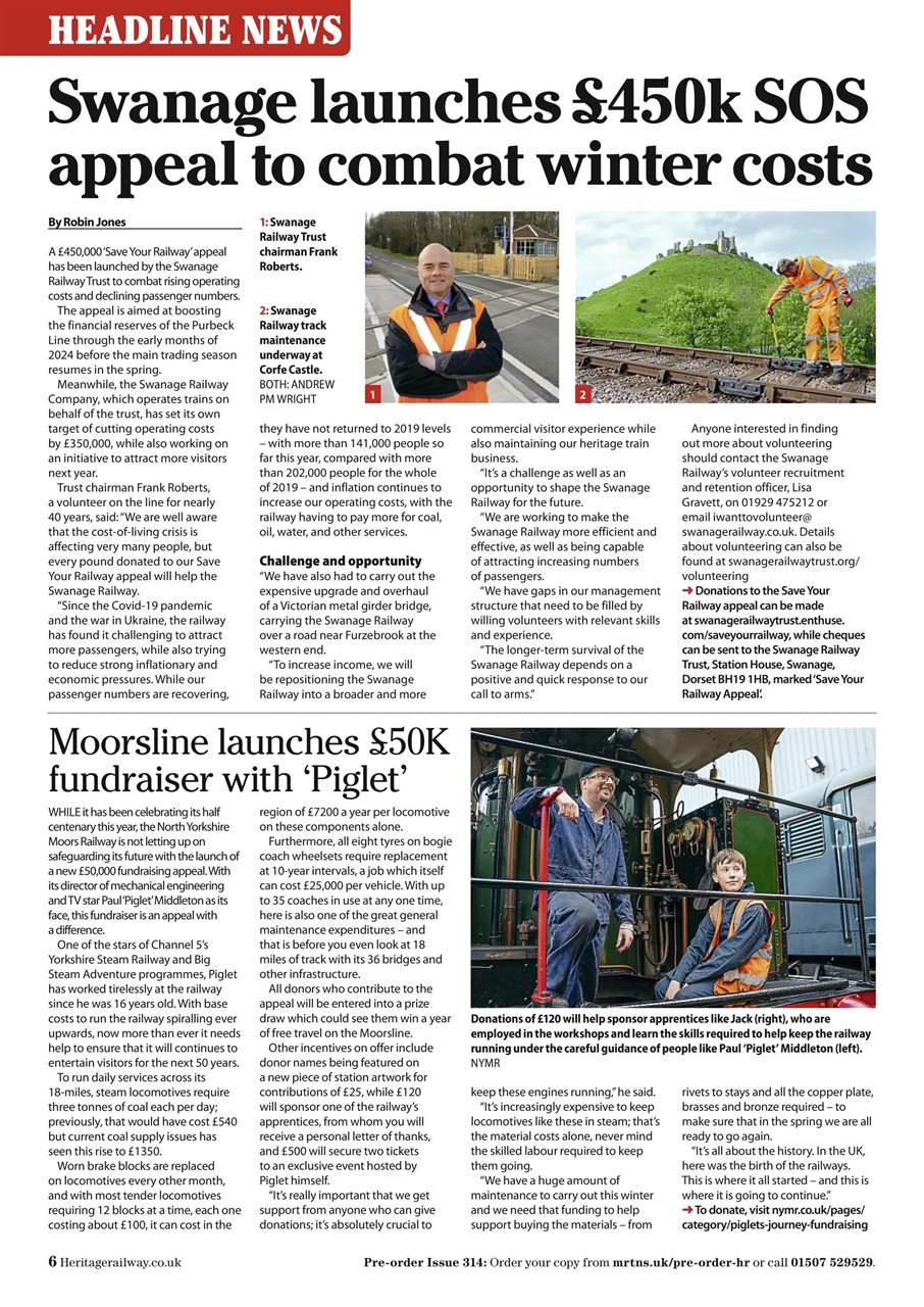 Heritage Railway Preview Pages