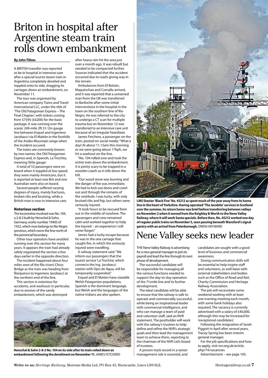 Heritage Railway Preview Pages