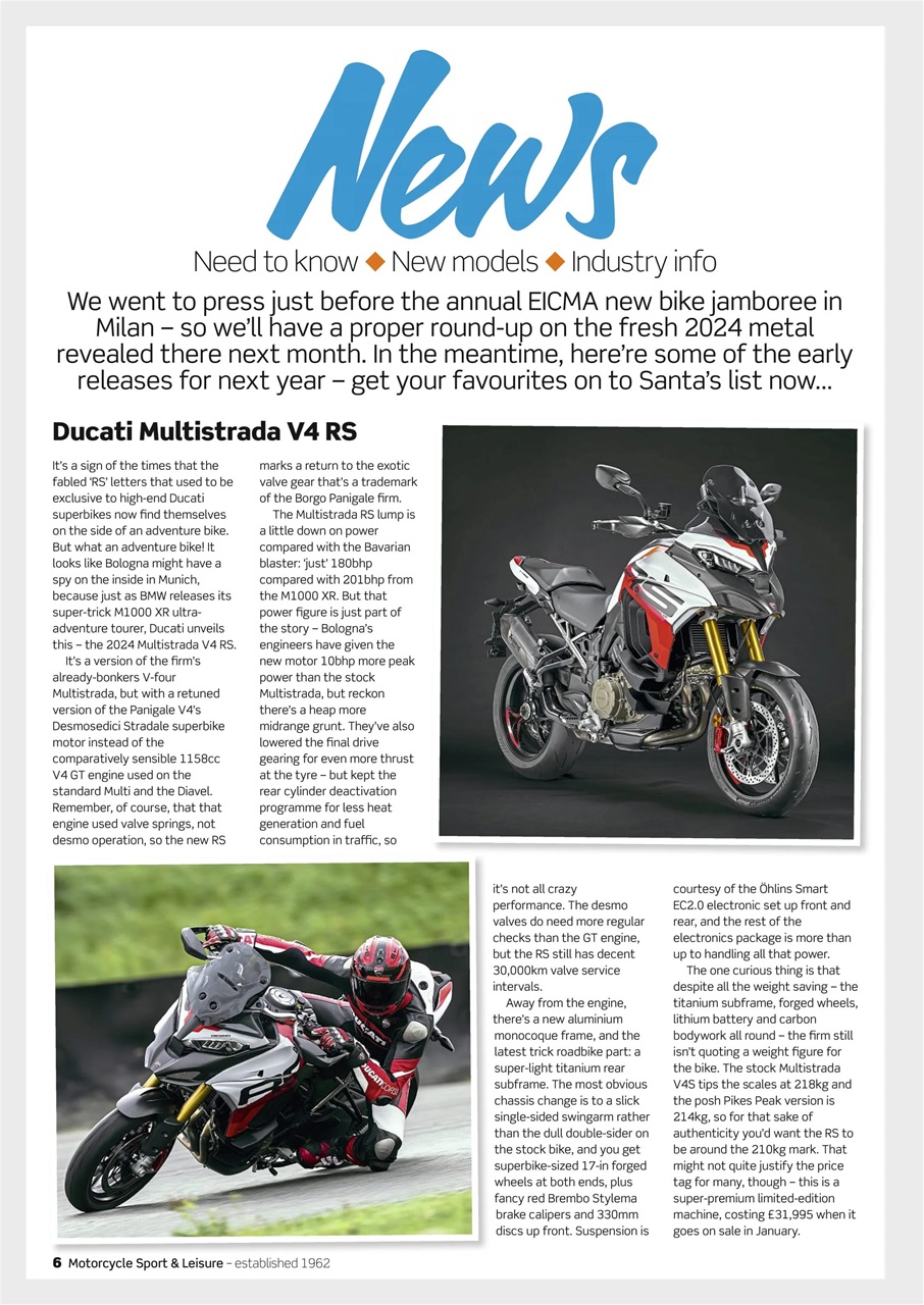 Motorcycle Sport & Leisure Preview Pages