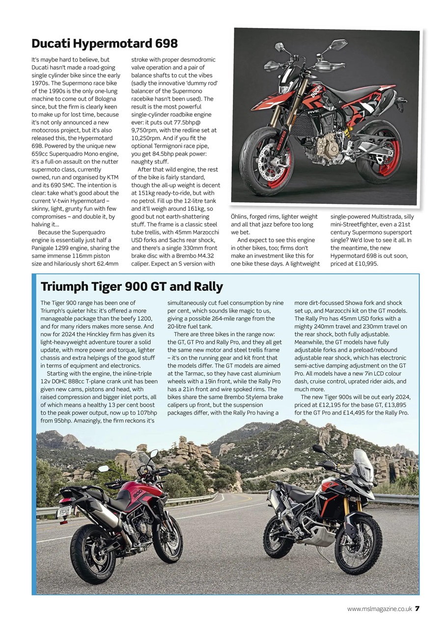 Motorcycle Sport & Leisure Preview Pages