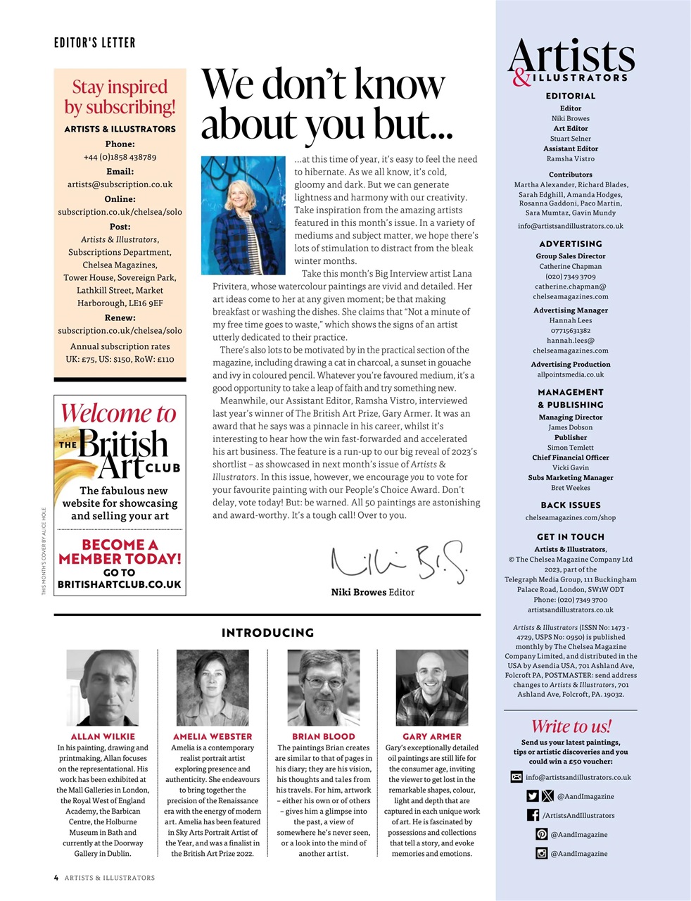 Artists & Illustrators Preview Pages