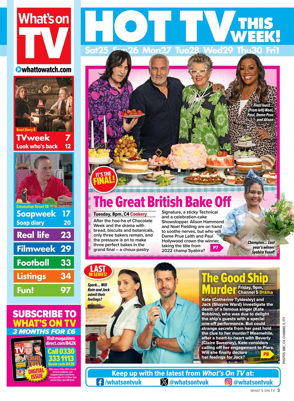What's on TV Preview Pages