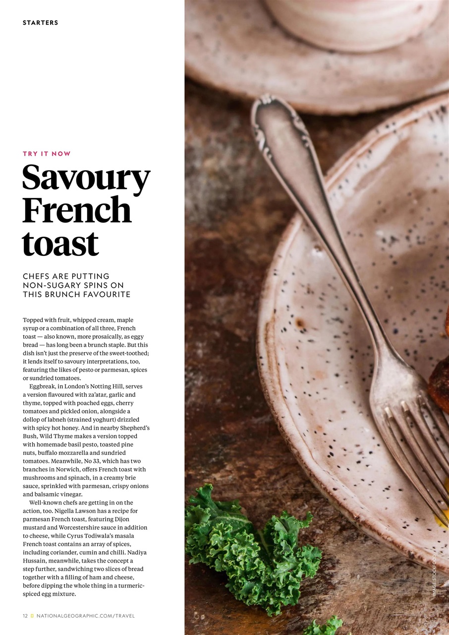 National Geographic Traveller Food Preview Pages