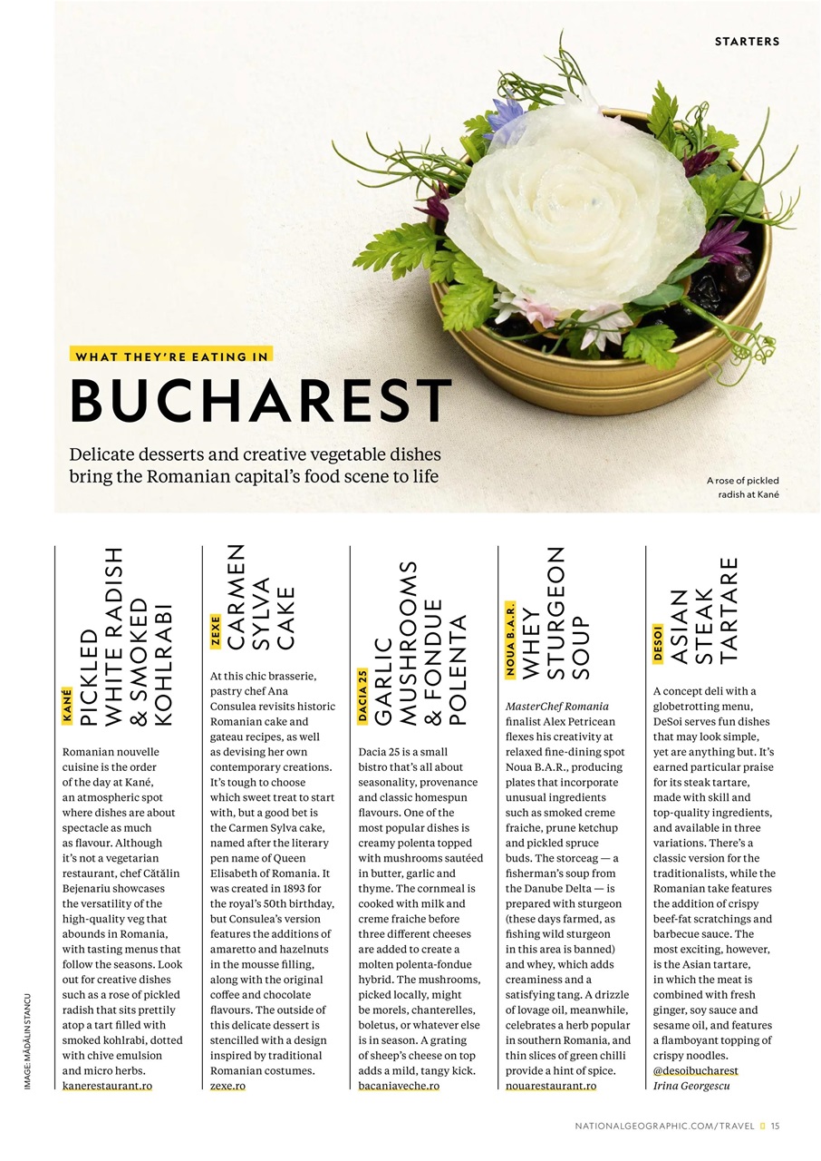 National Geographic Traveller Food Preview Pages