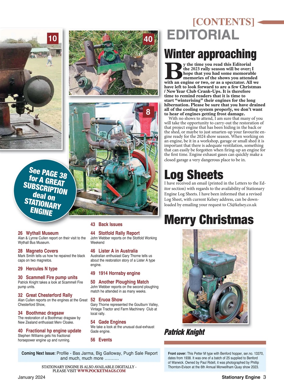 Stationary Engine Preview Pages