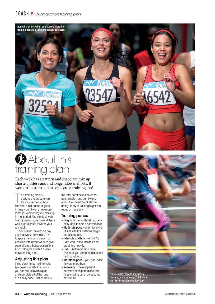 Women’s Running Preview Pages