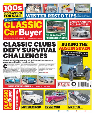 Classic Car Buyer issue 22 Nov 2023