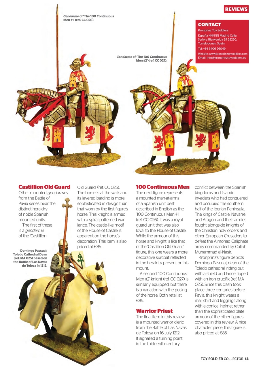 Toy Soldier Collector and Historical Figures Preview Pages