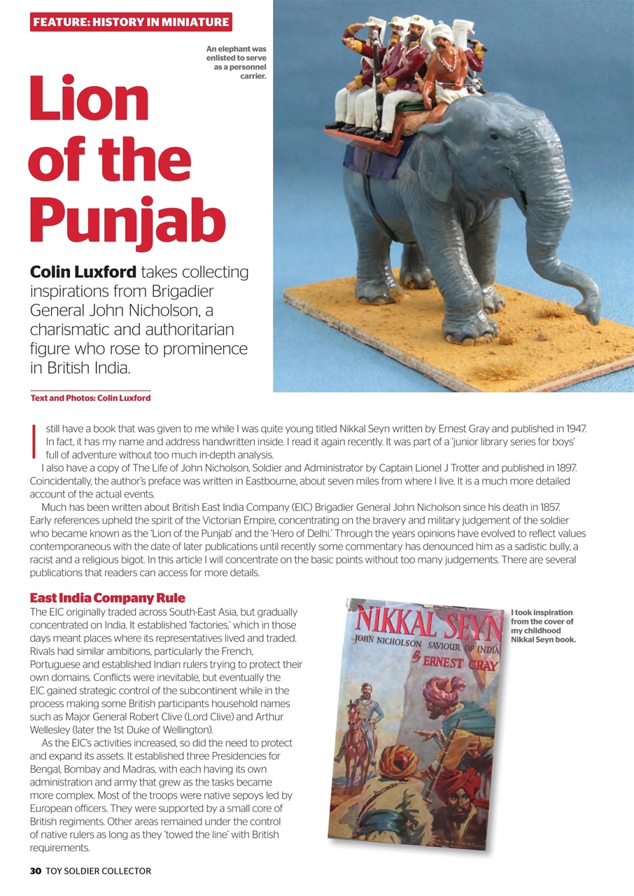 Toy Soldier Collector and Historical Figures Preview Pages