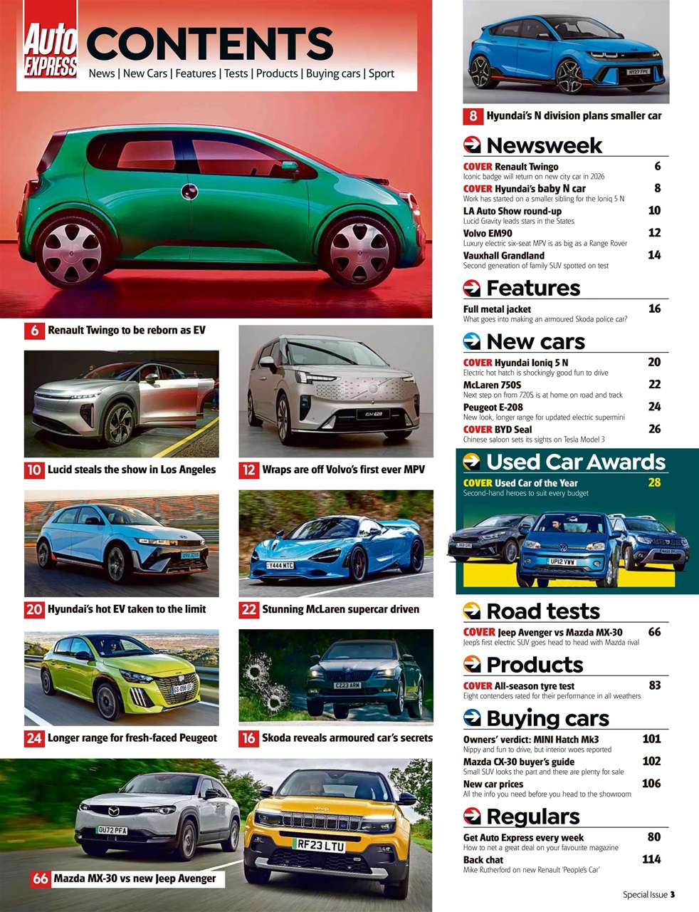 Auto Express Preview Pages