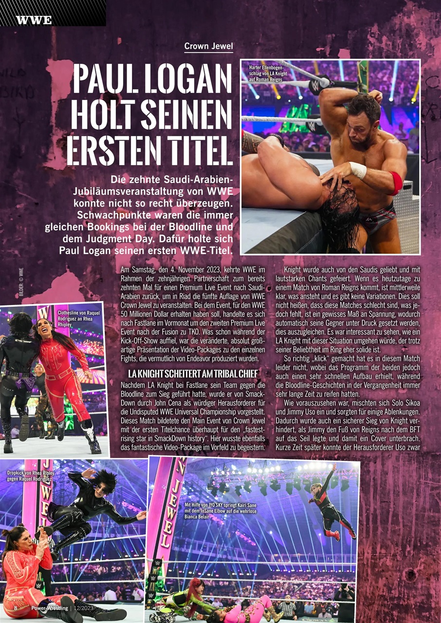 Power-Wrestling Preview Pages