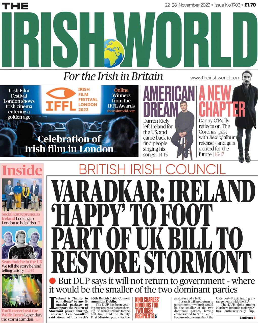 Irish World Preview Pages