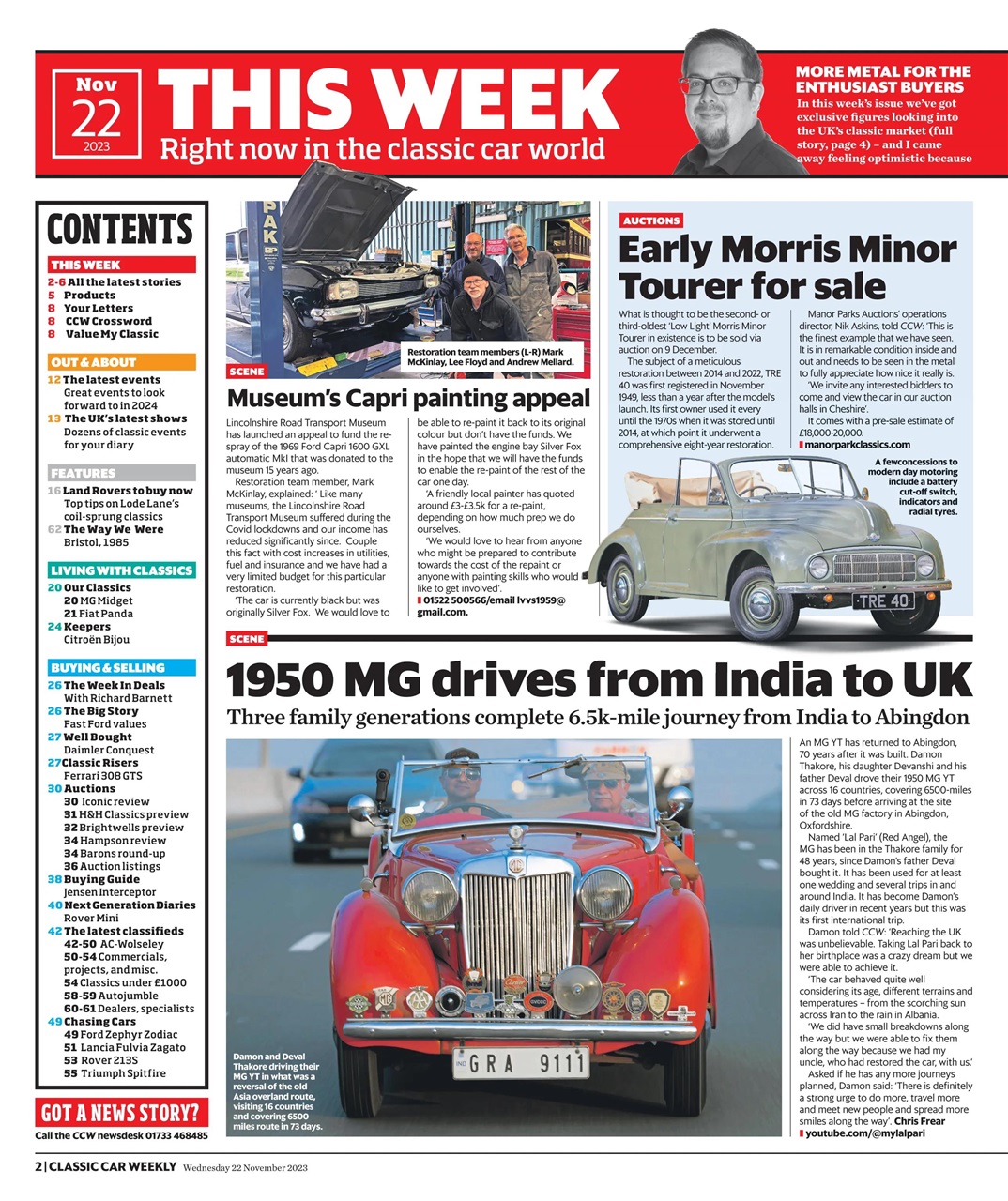 Classic Car Weekly Preview Pages